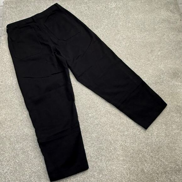 Quince NWT Organic Stretch Cotton Twill Barrel Pants Jeans Sz 8 Black Stretch - Picture 6 of 12